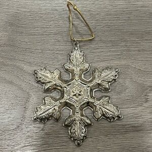 Sterling silver Gorham snowflake Christmas ornament pre-owned good condition '97